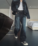 Bor Washed Wide Denim Pants