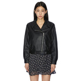 Flan leather jacket