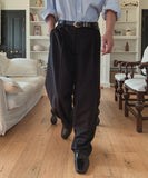 Danben One Tuck Wide Pocket Slacks