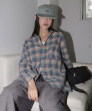 [MADE] Baskin Peach Fuzz Vintage Check Shirt