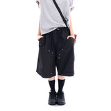 Broher rivet double-knee bermuda pants