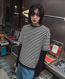 Odd Stripe Layered T-Shirt