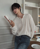 Talo Rib Henley Neck Knit