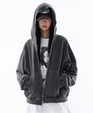 Belize vintage washed hooded zip-up