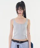 Tanoa button sleeveless top