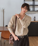 Rodent Basic V-neck Knit Cardigan