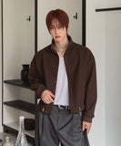 Sven Suede High-Neck Cardigan