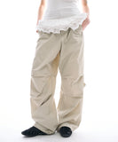 Oasis loose parachute pants