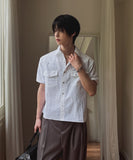 NT Nylon Two-Pocket Snap Short Sleeve Shirt
