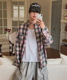 Cross-check seersucker shirt