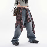 Asura cutting denim pants