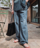 Terne semi wide denim pants