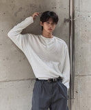 Rico Ribbed Cut-out Henley Neck Knit