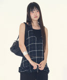 Ranova sheer check halter top