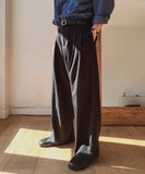 Osel Two-Tuck Wide Slacks