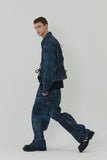 23SS BLUE WAVE DENIM PRINTING JACKET