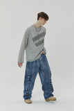 NET KNIT MINED LONG SLEEVE