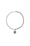 (W) CIRCLE LAYERED CHAIN NECKLACE