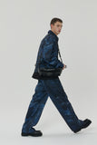 23SS BLUE WAVE DENIM PRINTING PANTS