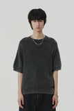 DAMAGE COLOUR DYE HALF KNIT