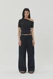 (W) RIPSTOP CARGO WIDE PANTS