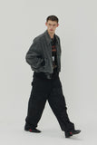 23SS BLACK WASHING DENIM BOMBER