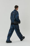 23SS BLUE WAVE DENIM PRINTING JACKET