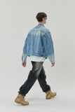 23SS SNAP BIKER DENIM JACKET