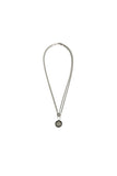 (W) CIRCLE LAYERED CHAIN NECKLACE