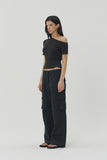 (W) RIPSTOP CARGO WIDE PANTS