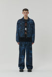 23SS BLUE WAVE DENIM PRINTING PANTS