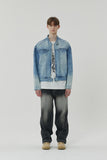 23SS SNAP BIKER DENIM JACKET