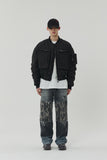 23SS ISLAND SQUARE PATCH DENIM PANTS