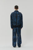 23SS BLUE WAVE DENIM PRINTING PANTS