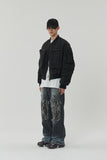 23SS ISLAND SQUARE PATCH DENIM PANTS