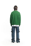 WAFFLE COLLAR CARDIGAN