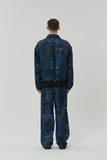 23SS BLUE WAVE DENIM PRINTING JACKET