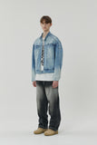 23SS SNAP BIKER DENIM JACKET