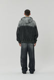 23SS FRONT BACK UNBALANCE WLAP DENIM PANTS