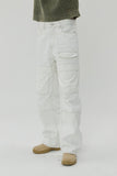 23SS OPPOSITE CARGO DENIM PANTS WHITE