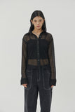 (W) DARK CROCHET SHIRT