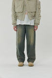 SAND DROUGHT WIDE DENIM PANTS