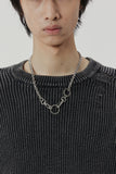 DAMAGE COLOUR DYE HALF KNIT