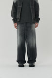 23SS FRONT BACK UNBALANCE WLAP DENIM PANTS