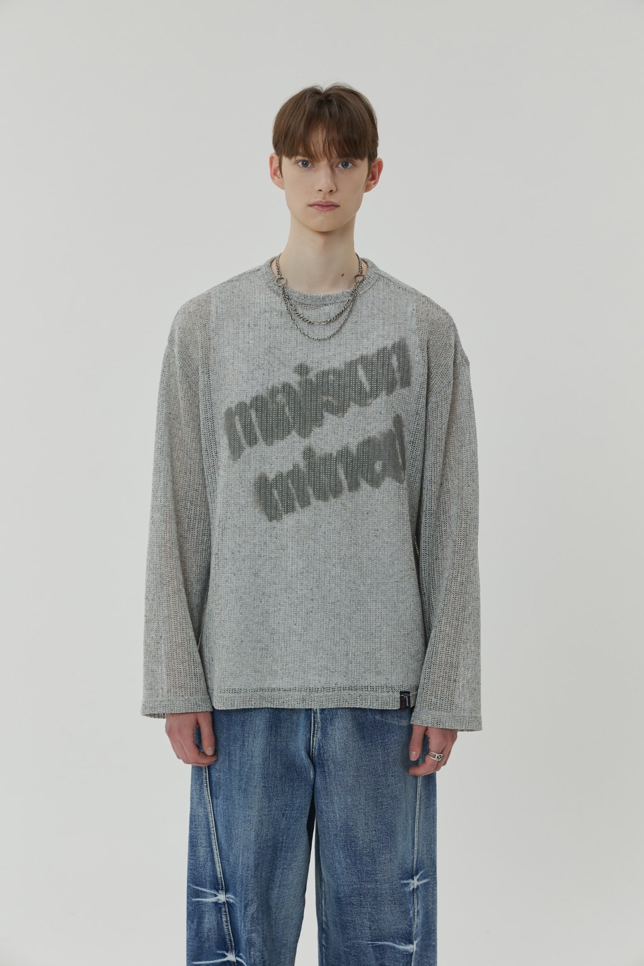 【MAISON MINED】23SS★ NET KNIT MINED LONG SLEEVE 