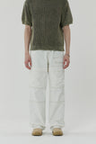 23SS OPPOSITE CARGO DENIM PANTS WHITE