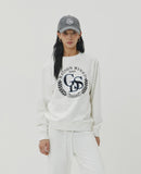 (W) EMBROIDERY COTTON SWEATSHIRT