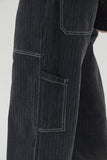 (W) STRIPE GRADATION WIDE DENIM PANTS