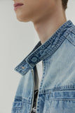 23SS SNAP BIKER DENIM JACKET
