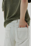 23SS OPPOSITE CARGO DENIM PANTS WHITE